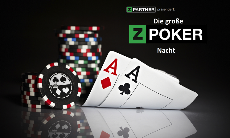 Die ZPARTNER Poker Nacht wird präsentiert.