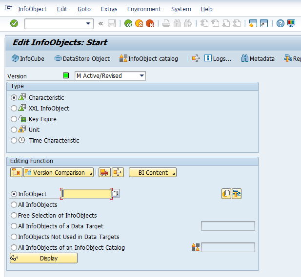 How to change/create InfoObjects with RSD1 as of BW 7.5 SP4 on HANA ...