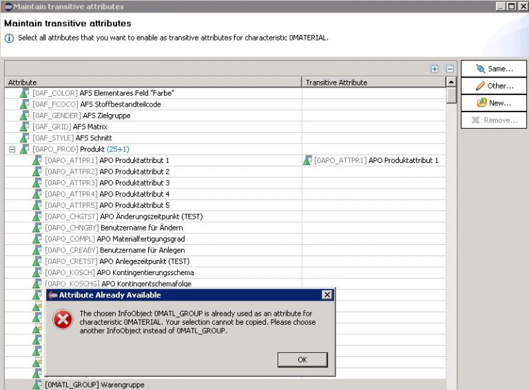 How to create transitive navigation attributes in BW Modeling Tools