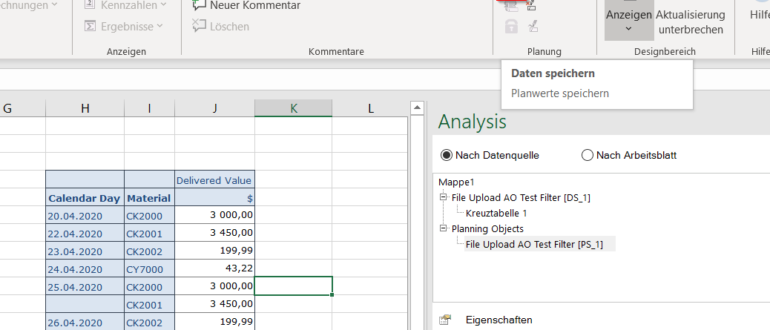 CSV file into SAP.