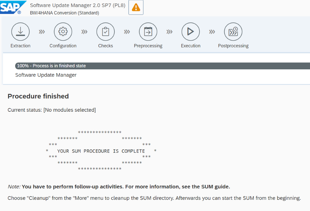 BW/4HANA Conversion.