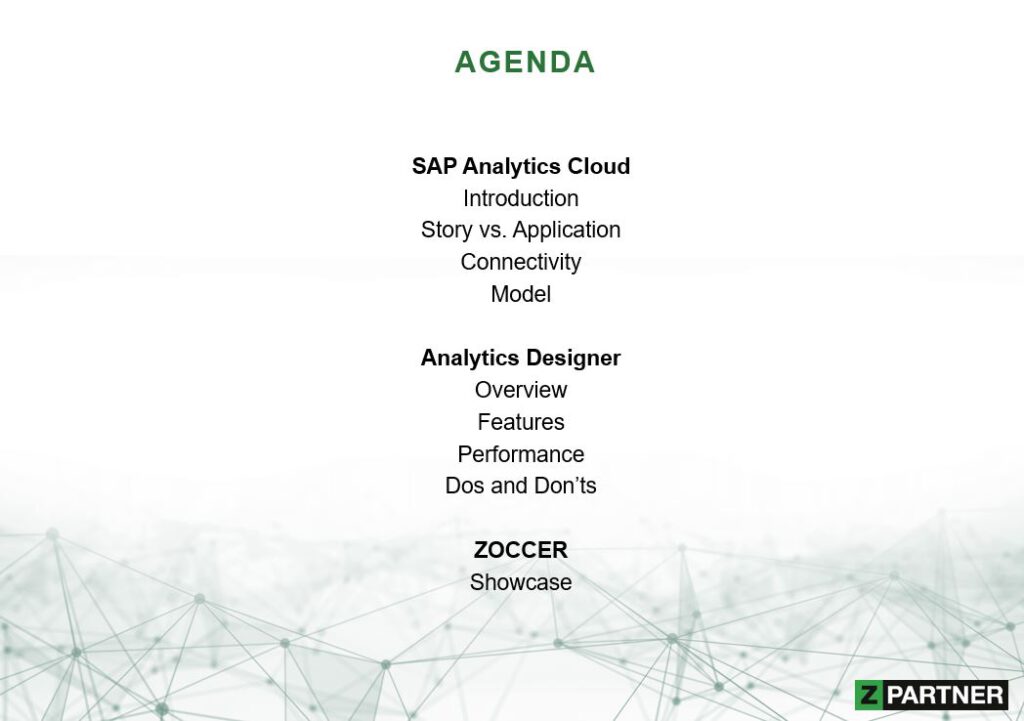 SAC Analytics Cloud. Die Agenda des SAP Online Track Munich and Vienna 2020.