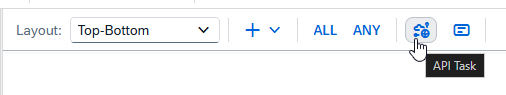 Integrating API access into a Task Chain: By selecting the "API Task" button, users can embed external HTTP API calls directly into their SAP Datasphere processing workflows.